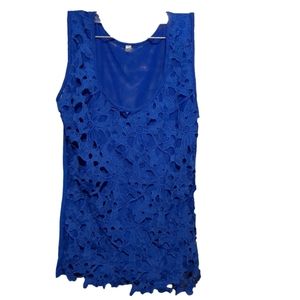 Blue Lact Top Size Medium No Brand Name